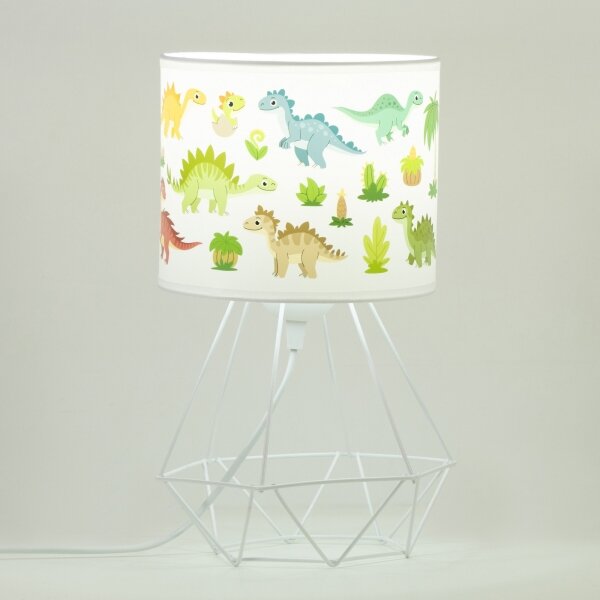 Dětská stolní lampa KIDS ROOM 1xE27/60W/230V pr. 18 cm dinosaurus