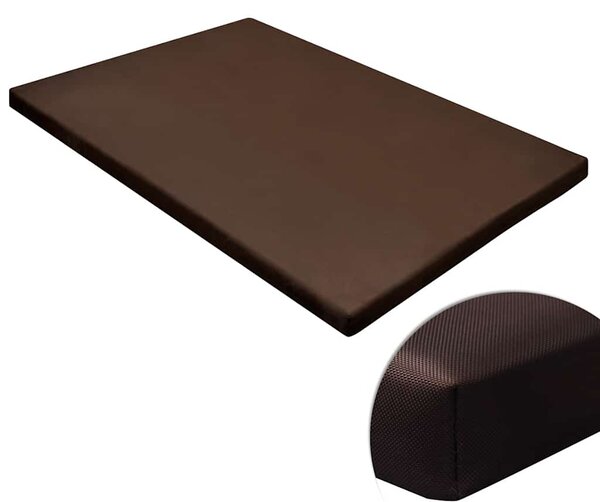 Hnědá čtyřhranná plochá podložka pro psa M 170240