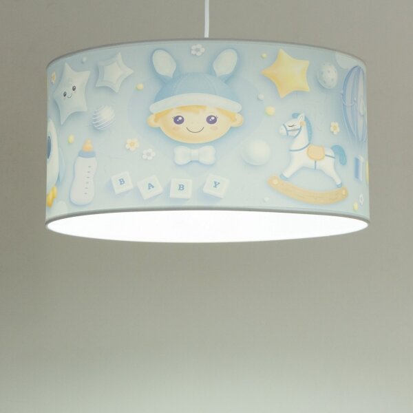 Dětský lustr KIDS ROOM 1xE27/60W/230V pr. 40 cm kosmonaut