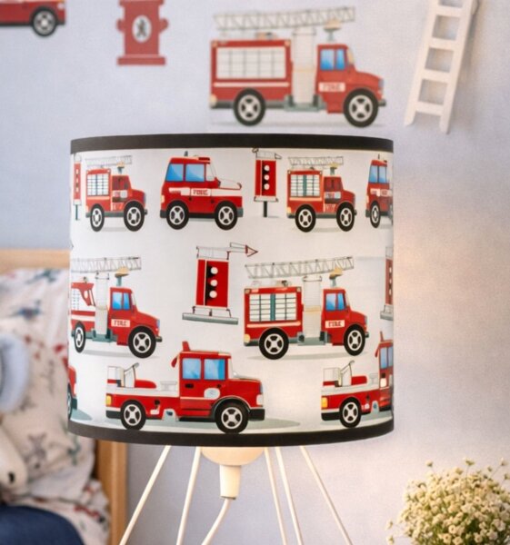 Dětská stolní lampa KIDS ROOM 1xE27/60W/230V pr. 18 cm hasiči