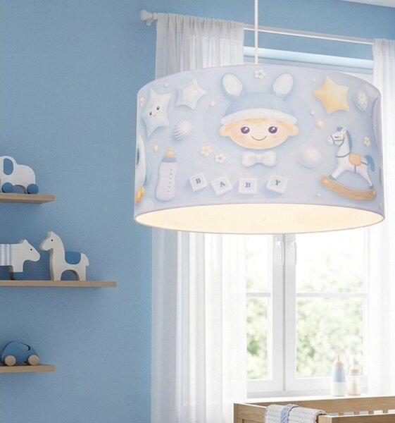 Dětský lustr KIDS ROOM 1xE27/60W/230V pr. 40 cm kosmonaut