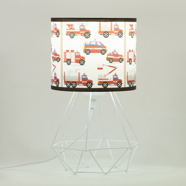 Dětská stolní lampa KIDS ROOM 1xE27/60W/230V pr. 18 cm hasiči