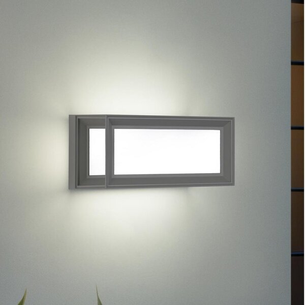 Brilagi - LED Venkovní nástěnné svítidlo PARKER LED/12W/230V šedá IP44