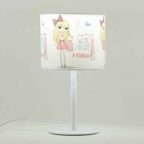 Dětská stolní lampa GIRLS VIBES 1xE27/60W/230V pr. 18 cm I love fashion