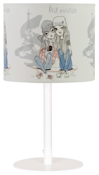 Dětská stolní lampa GIRLS VIBES 1xE27/60W/230V pr. 18 cm Paris