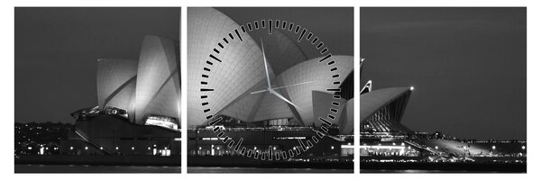 Obraz Opery v Sydney (s hodinami) (90x30 cm)