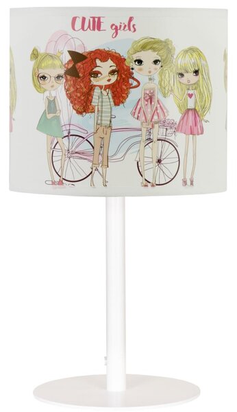 Dětská stolní lampa GIRLS VIBES 1xE27/60W/230V pr. 18 cm dívky
