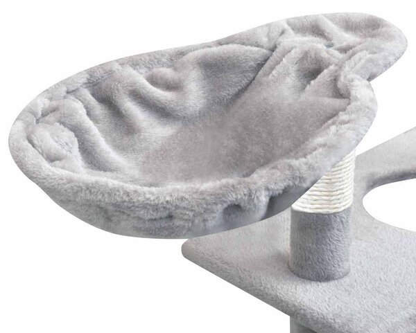 Škrabadlo pro kočky se sisalovými sloupky, 150 cm, šedá 170485
