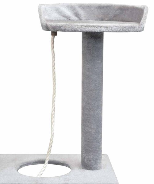Škrabadlo pro kočky se sisalovými sloupky, 150 cm, šedá 170485