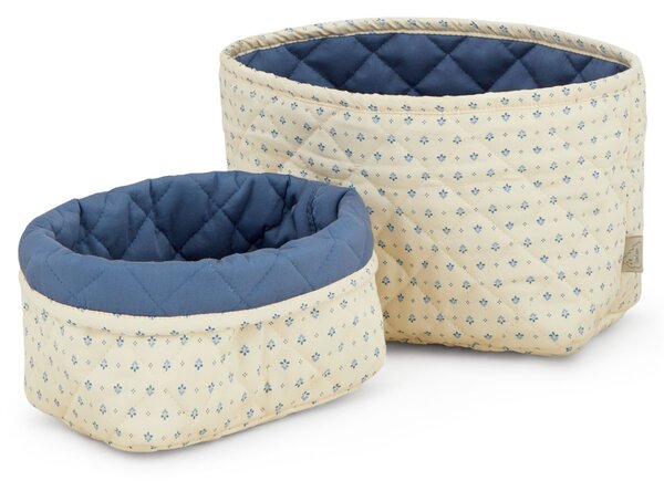 Prošívaný úložný koš Capri – set 2 ks