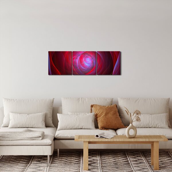 Abstraktní obraz očí (s hodinami) (90x30 cm)
