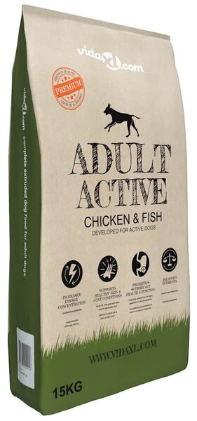 Prémiové suché krmivo pro psy Adult Active Chicken & Fish 15 kg 170493