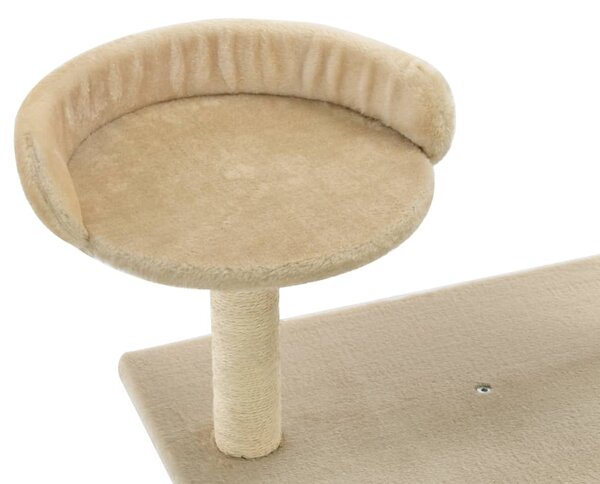 Škrabadlo pro kočky se sisalovými sloupky 95 cm béžové 170514