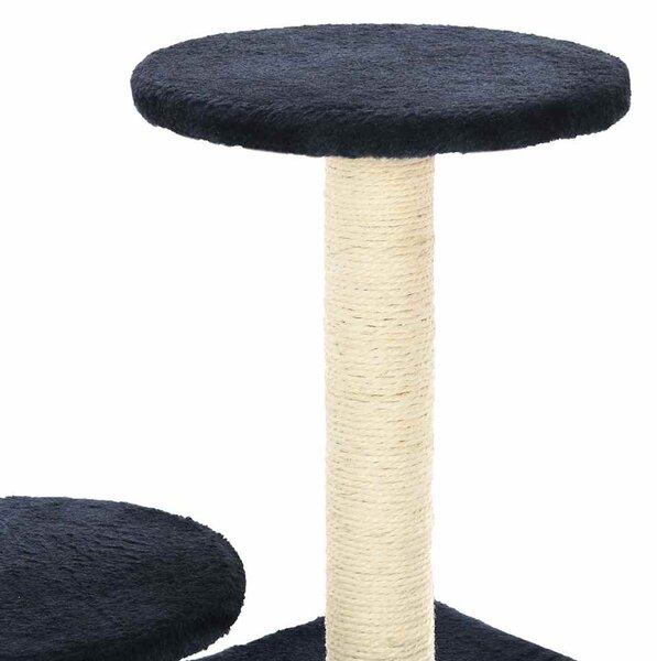 Škrabadlo pro kočky se sisalovými sloupky 60 cm tmavě modrá 170521