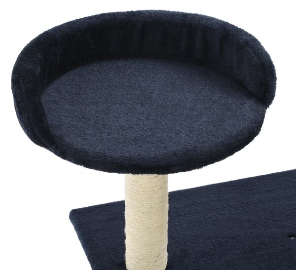 Škrabadlo pro kočky se sisalovými sloupky 95 cm tmavě modré 170516
