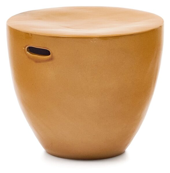 Keramický kulatý zahradní odkládací stolek ø 46 cm Mesquida – Kave Home