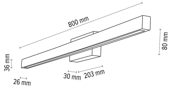 BRITOP Nástěnné LED svítidlo AQUA VIVA, 12W, CRI 80, IP44