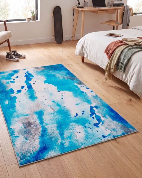 Koberec BOZAT Modrá 80 x 150 cm