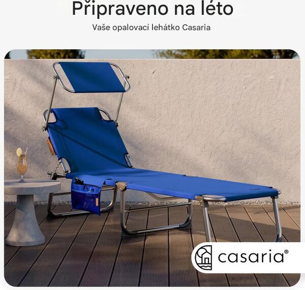 Deuba Zahradní lehátko Ibiza - modré