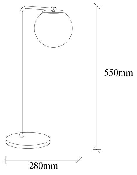 ASIR Stolní lampa DAISY měděná