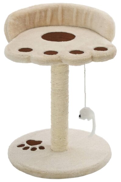 Škrabadlo pro kočky sisalové sloupky 40 cm béžové a hnědé 170542