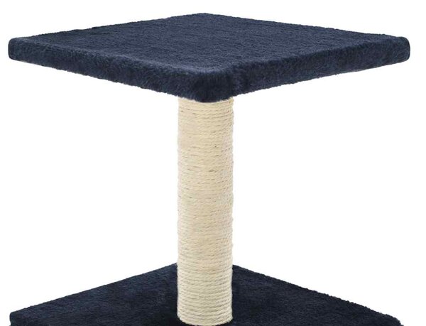 Škrabadlo pro kočky se sisalovými sloupky 55 cm tmavě modré 170541