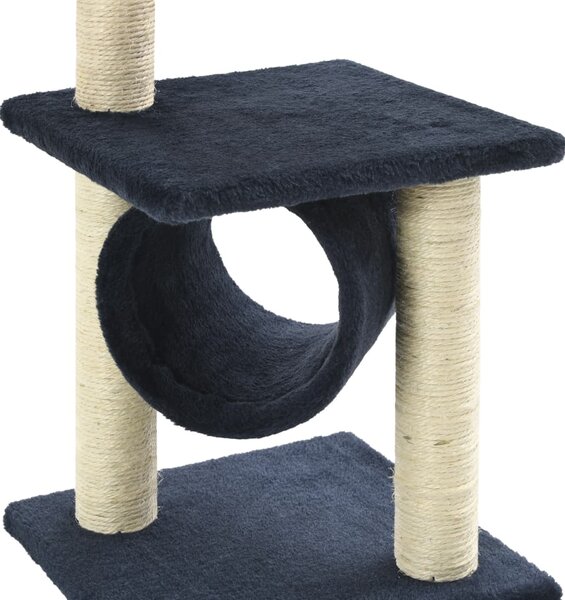Škrabadlo pro kočky se sisalovými sloupky 65 cm tmavě modré 170550