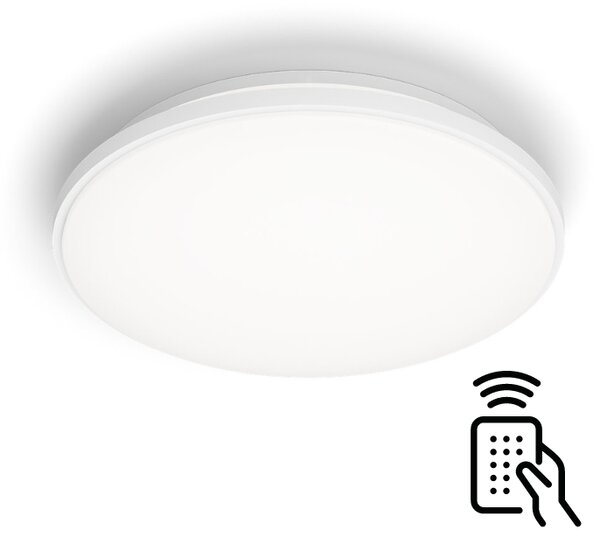 Philips 8720169196117 Wincel CL630 stropní svítidlo LED D395mm 24W/2500lm 2700-6500K chrom, bílá, dálkový ovladač
