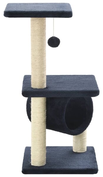 Škrabadlo pro kočky se sisalovými sloupky 65 cm tmavě modré 170550