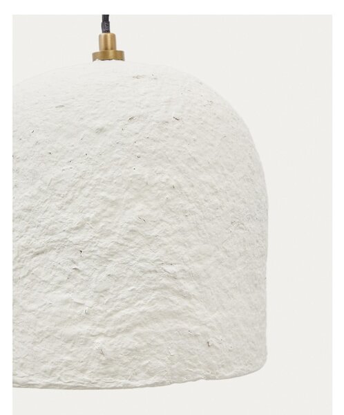 Bílé závěsné svítidlo ø 25 cm Calvia – Kave Home
