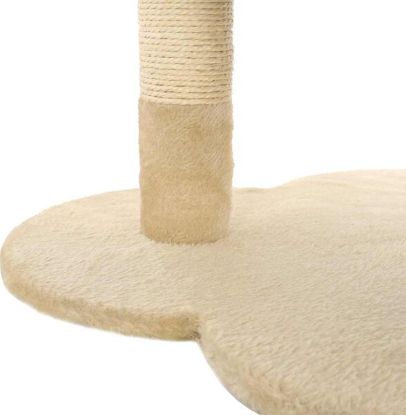 Škrabadlo pro kočky se sisalovými sloupky 50 cm béžovo-hnědé 170595