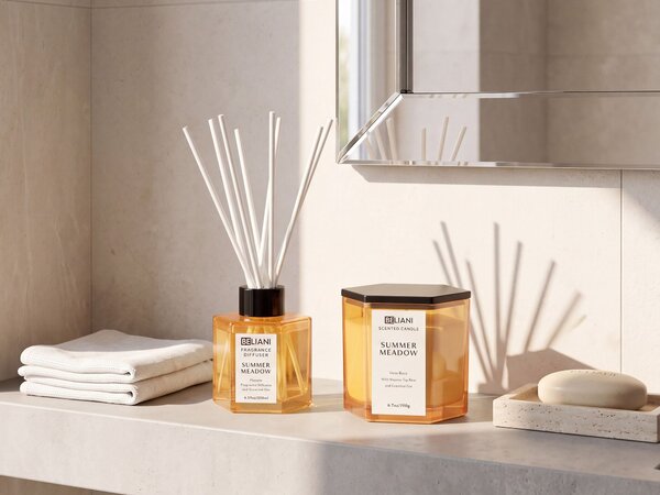 Vonná svíčka s aroma difuzérem CLASSY TINT Sojový vosk Svěží tóny