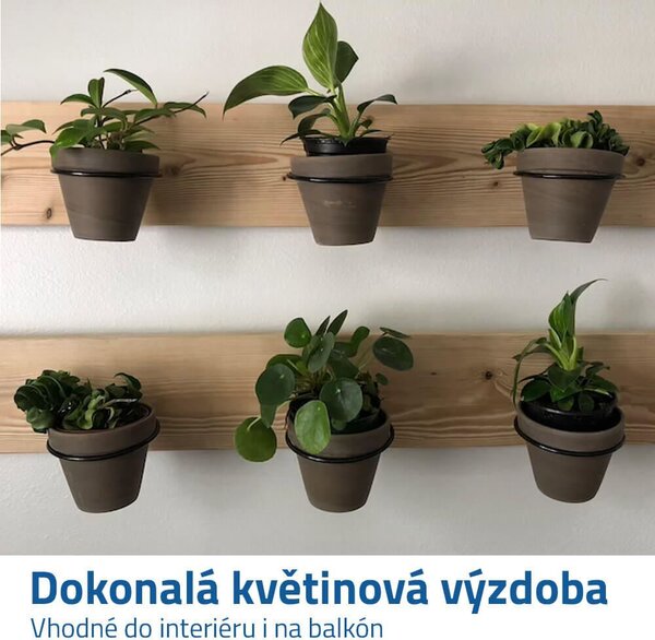 Nástěnný držák na květináč 15 cm