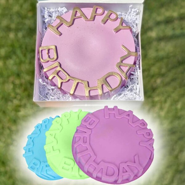 Silikonová forma na pečení - Happy birthday