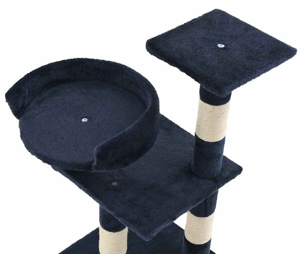 Škrabadlo pro kočky se sisalovými sloupky 65 cm modré 170611