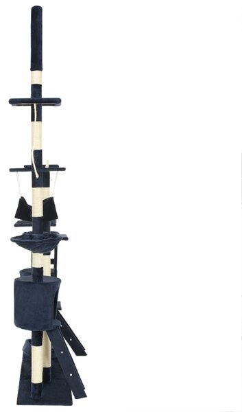 Škrabadlo pro kočky se sisalovými sloupky 230-250 cm modré 170621