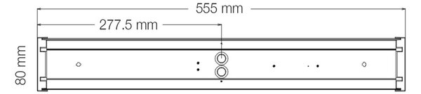 SLC LED nástěnné svítidlo Bano 550 bílé 1128lm 2700/3200/4000K Ra80 pohybový senzor PIR IP44