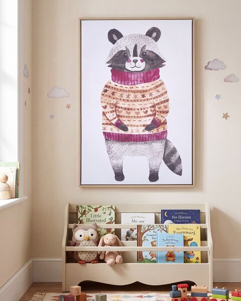 Plátno CAMPLI 63 x 99 cm Zvířecí motiv Šedá