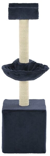Škrabadlo pro kočky se sisalovými sloupky 105 cm modré 170627
