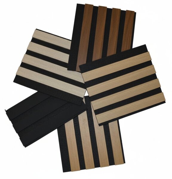 JAKS Lamelový panel na zeď 255 x 46 cm dub lattte