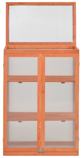 Skleník dřevěný 75 x 47 x 109 cm 170646