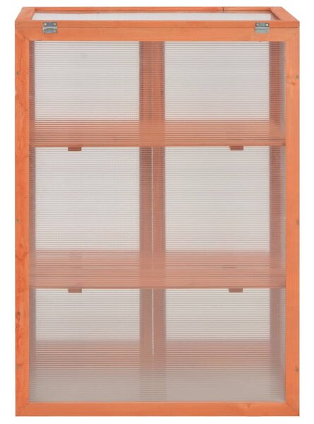 Skleník dřevěný 75 x 47 x 109 cm 170646