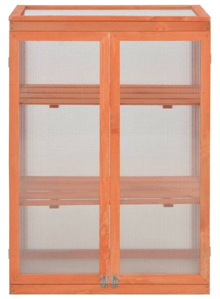 Skleník dřevěný 75 x 47 x 109 cm 170646