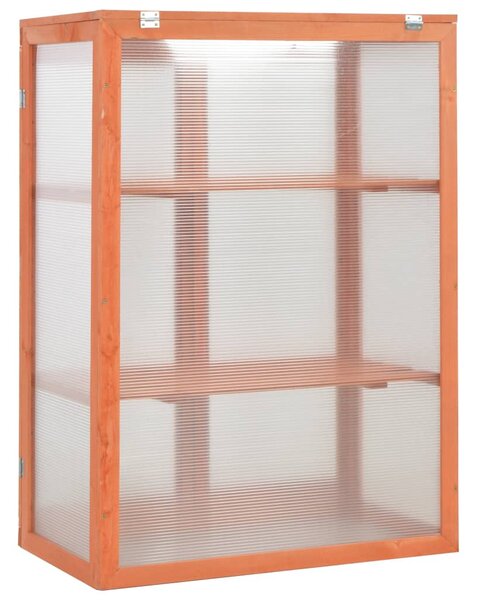 Skleník dřevěný 75 x 47 x 109 cm 170646