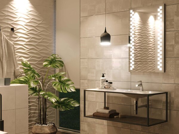 Zrcadlo do koupelny s LED osvětlením M8 premium
