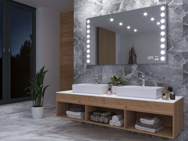 Zrcadlo do koupelny s LED osvětlením M14 premium