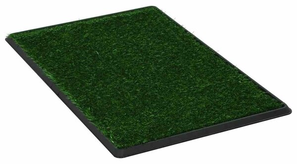 Toaleta pro psy s nádobou a umělou trávou zelená 76x51x3 cm WC 170769