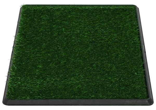 Toaleta pro psy s nádobou a umělou trávou zelená 76x51x3 cm WC 170769