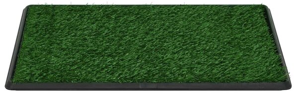 Toaleta pro psy s nádobou a umělou trávou zelená 76x51x3 cm WC 170769