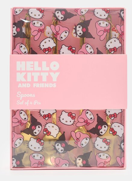 Sinsay - Sada lžiček s přívěsky Hello Kitty - zlatá